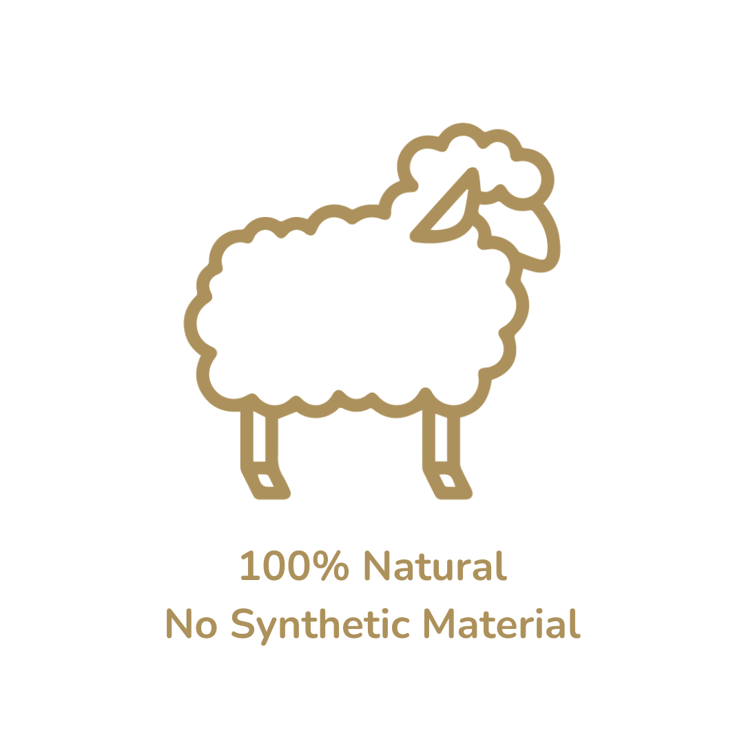 Natrual - No Synthetic material