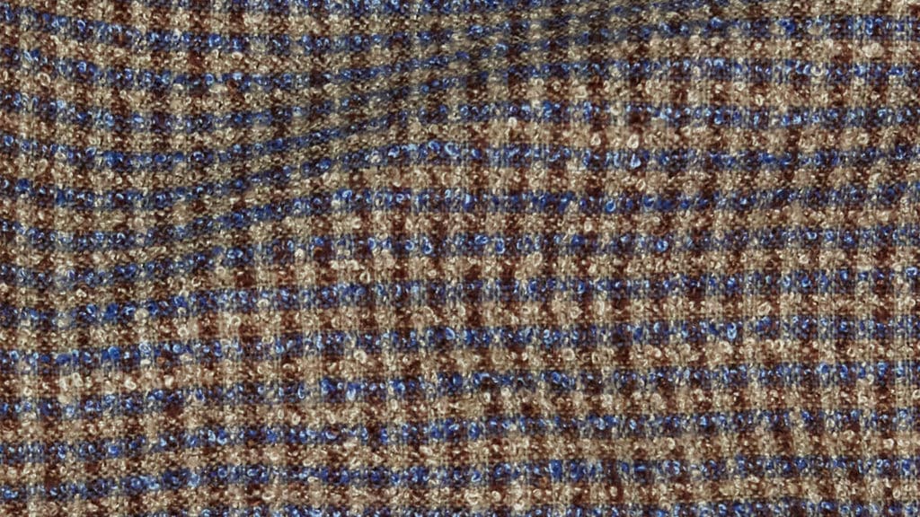 Shown here is OP2314 Sundance, a wool, silk, and polyamide fabric made exclusively for Officine Paladino. 