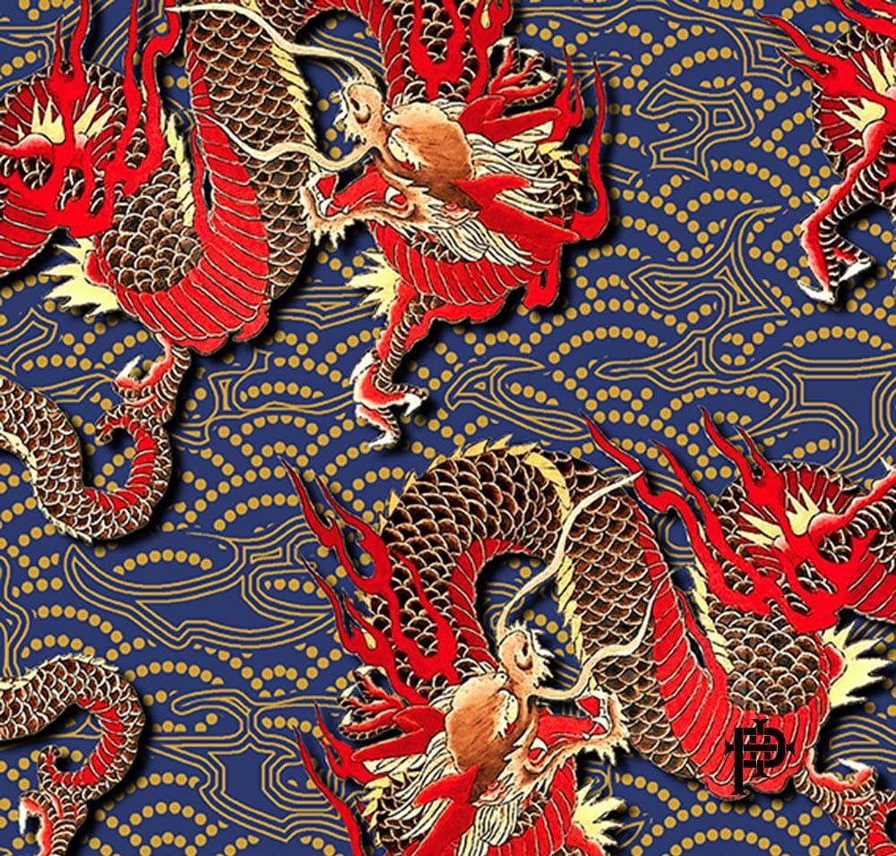 OP184 Dragon King is one of our newest linings, created to celebrate the current year of the dragon. 