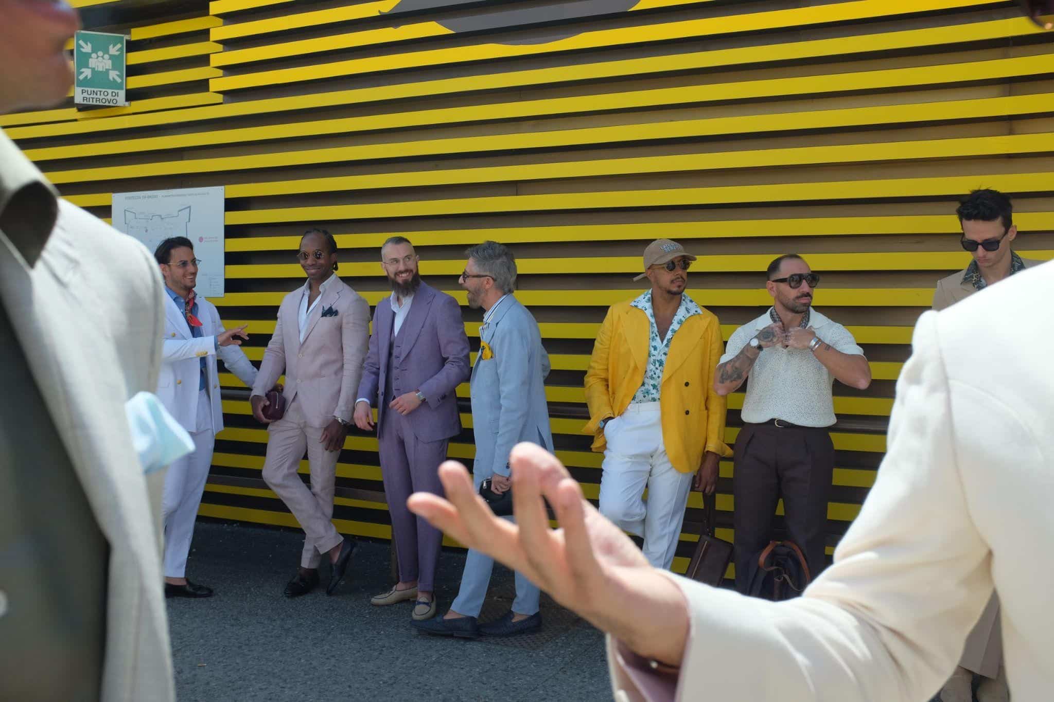 Attendees of Pitti Uomo in Florence