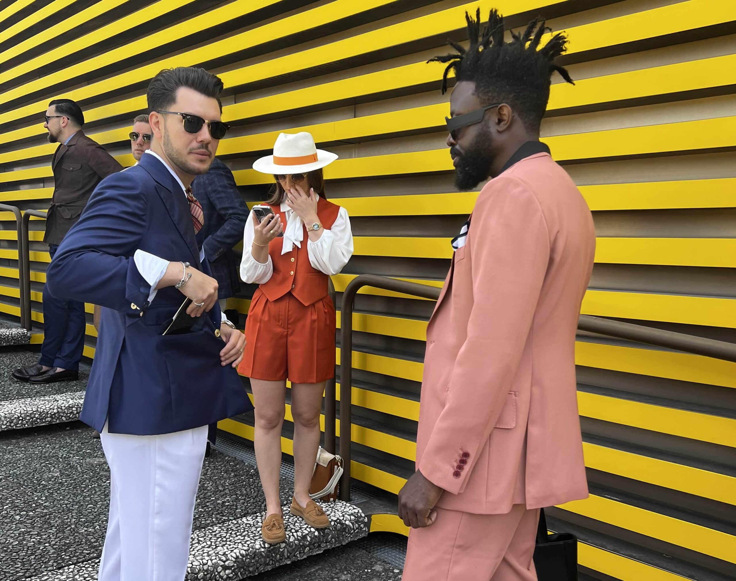 attendees at Pitti Uomo