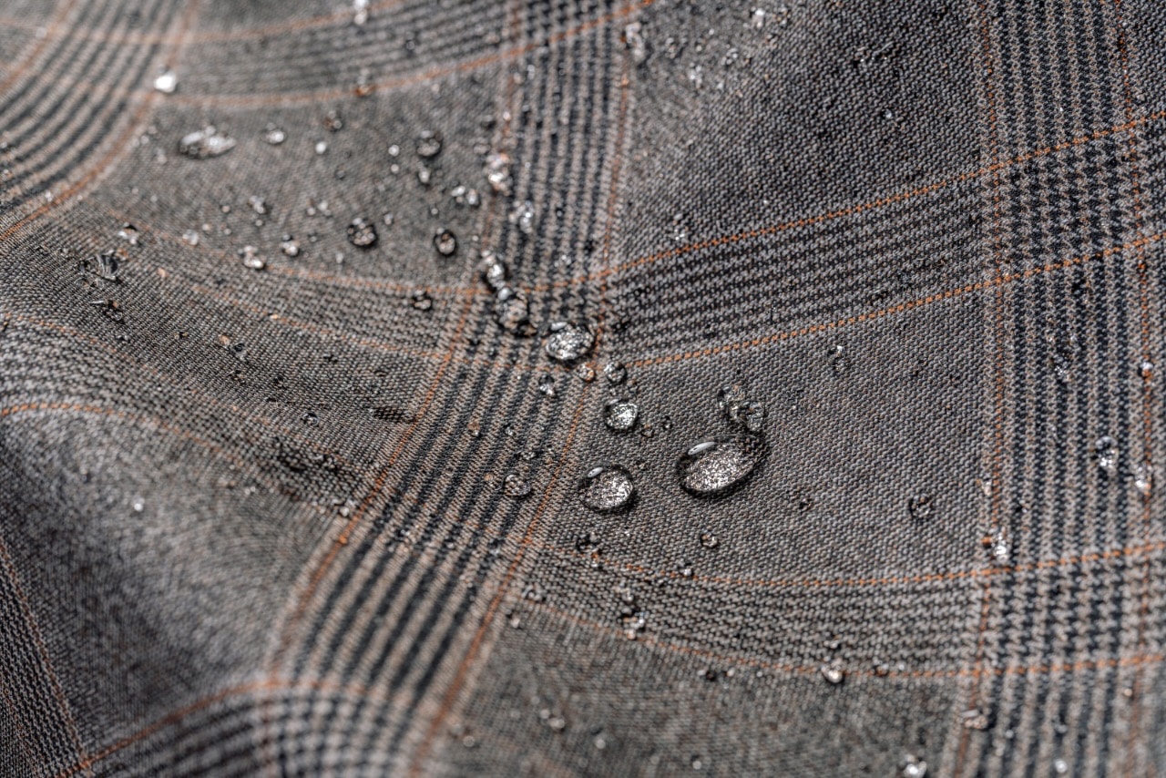Officine Paladino OP2152 Latte is one of the world's first crease and water resistant wool fabrics.