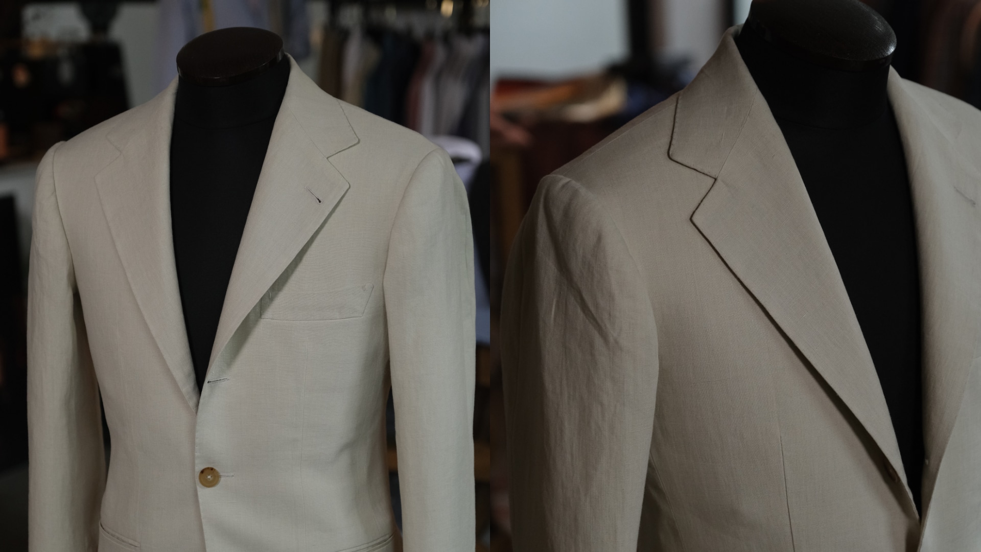 A custom suit in OP2612 Casse by The Primary Haus.