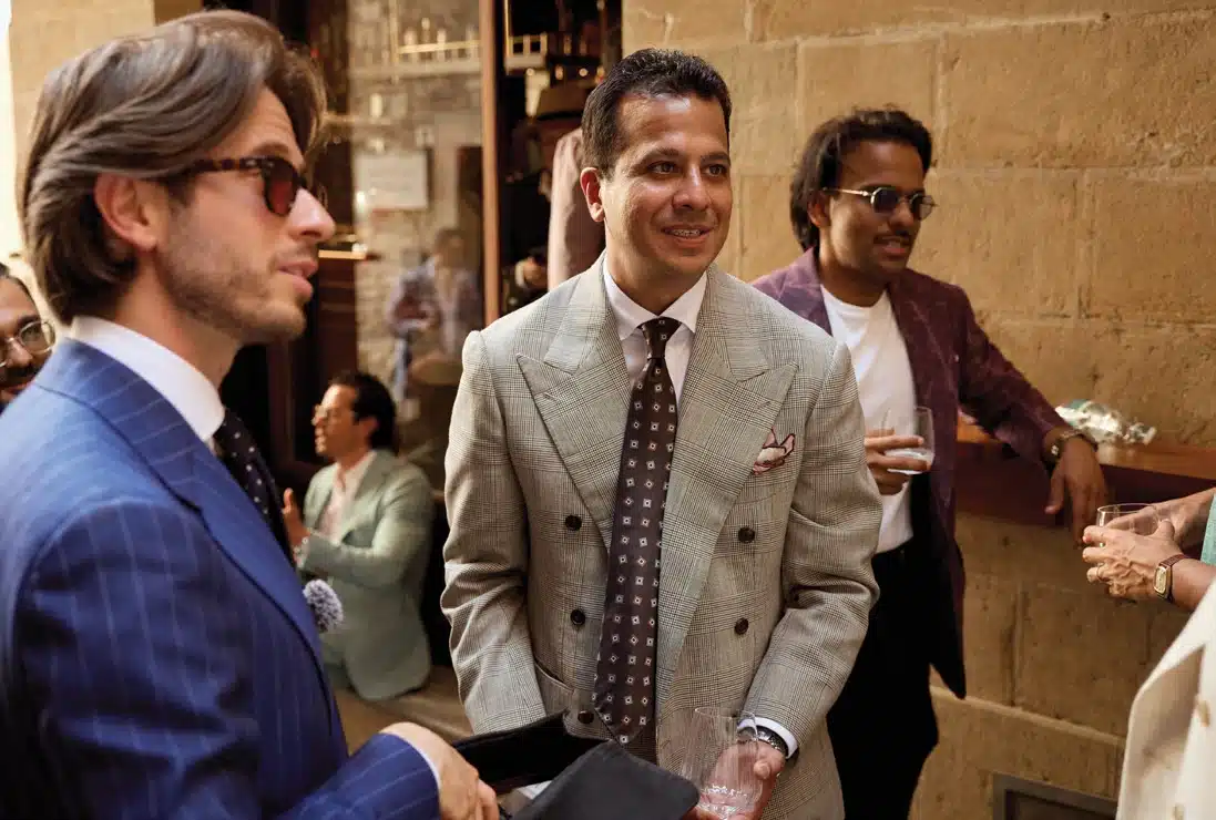 Vishal celebrating the launch of Fox Trots during Pitti 110.