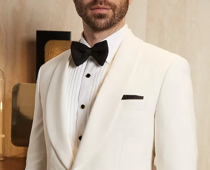 Shawl lapel. Bianco OP 2050