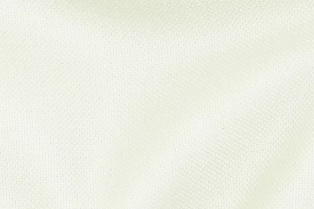 Frost is an off-white wool and silk blend fabric that is lustrous and drapes well. 