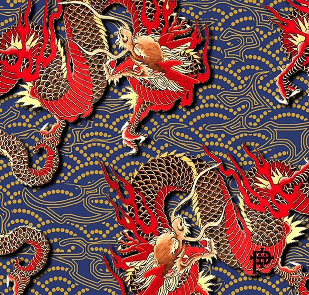 OP184 Dragon King is one of our newest linings, created to celebrate the current year of the dragon. 