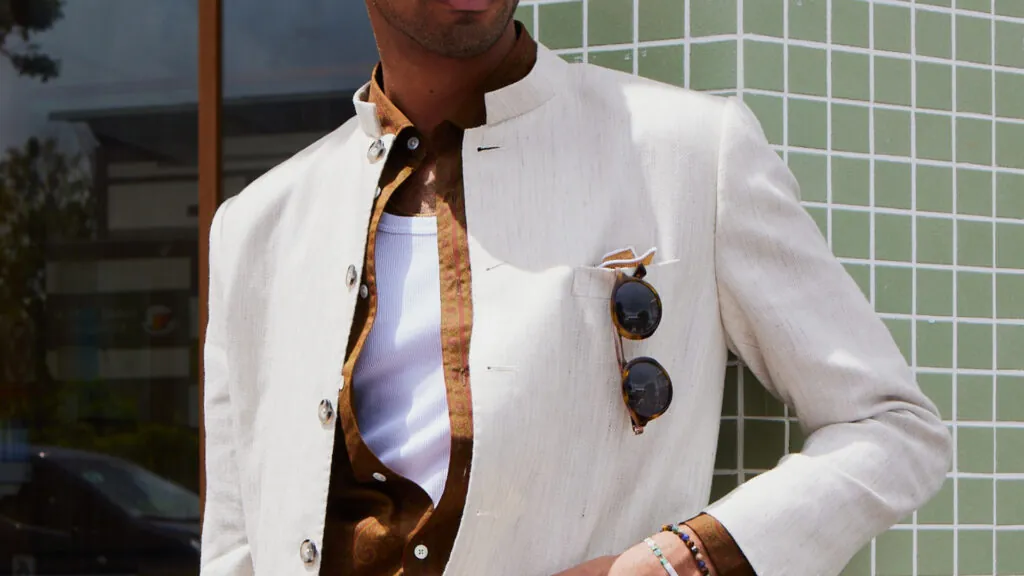 OP2303 Bali from our Jacketing Redefined collection is a linen and wool blend that offers great breathability and drape.